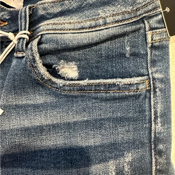 Flying Monkey Dark Blue Jean Shorts - Picture 2 of 9